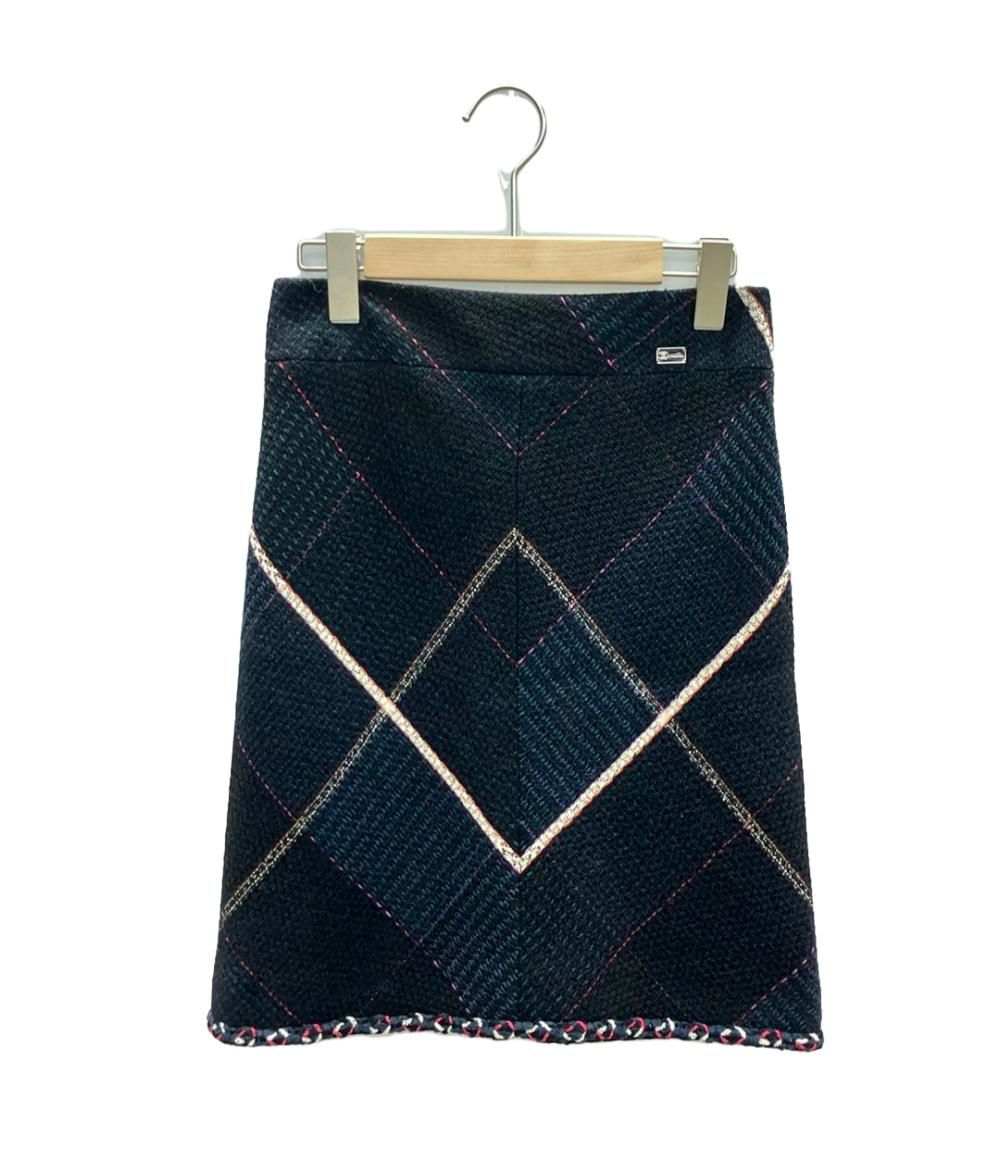 シャネル ウール混ツイードスカート レディース SIZE 34 S CHANEL