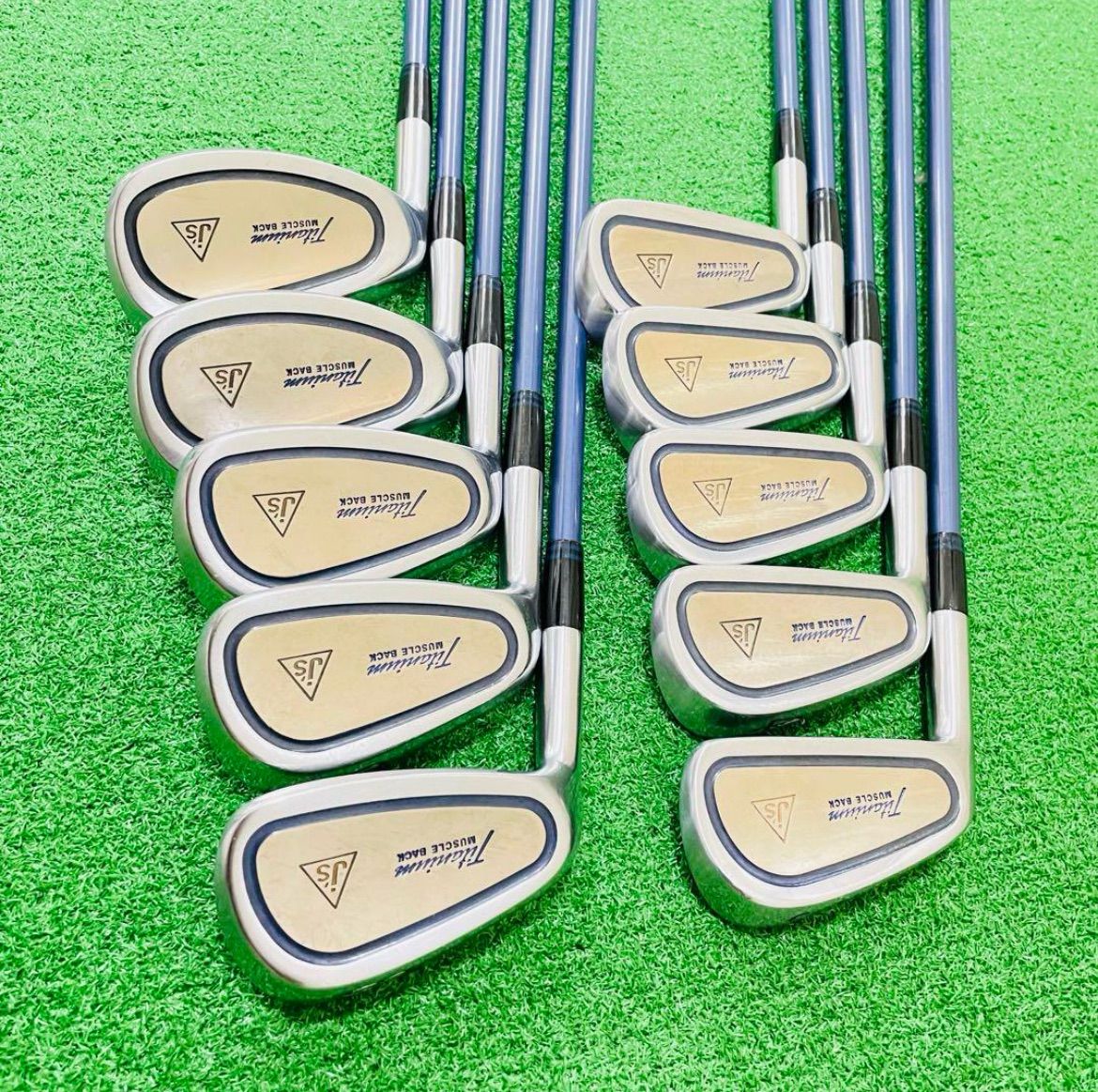 7522 BRIDGESTONE j s Titanium MUSCLE BACK ブリヂストン チタニウム チタン マッスルバック レフティ 左利き アイアンセット 10本 R