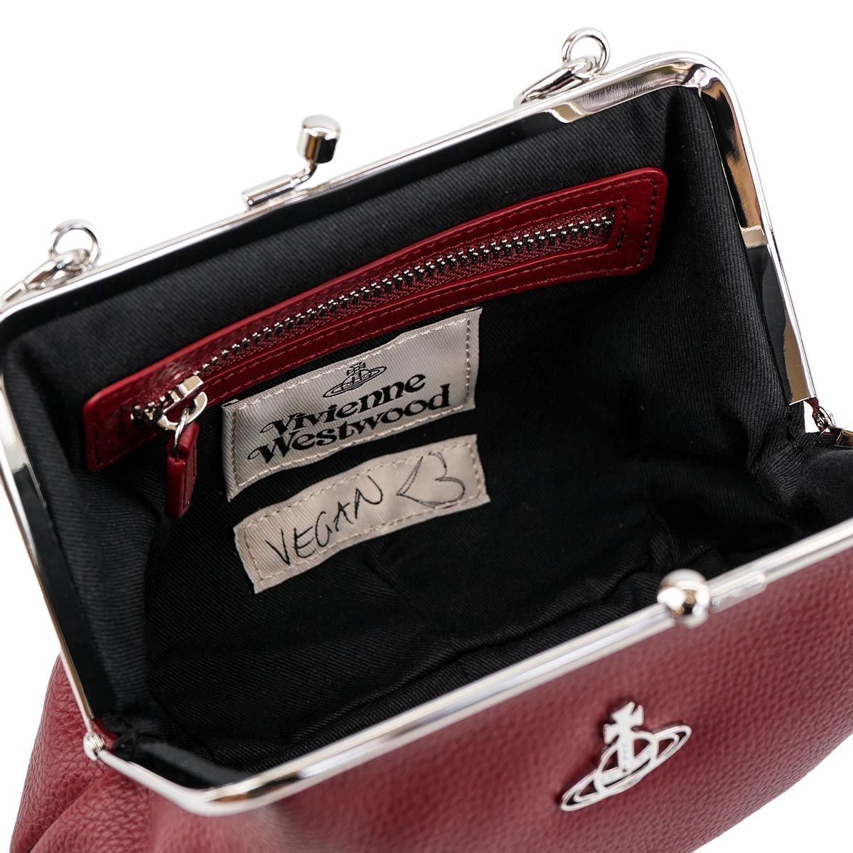 VIVIENNE WESTWOOD ヴィヴィアンウエストウッド ハンドバッグ 2023年-2024年秋冬新作 52020003 S000D  GRANNY FRAME PURSE レディース 女性 ショルダーバッグ H407PF RED レッド