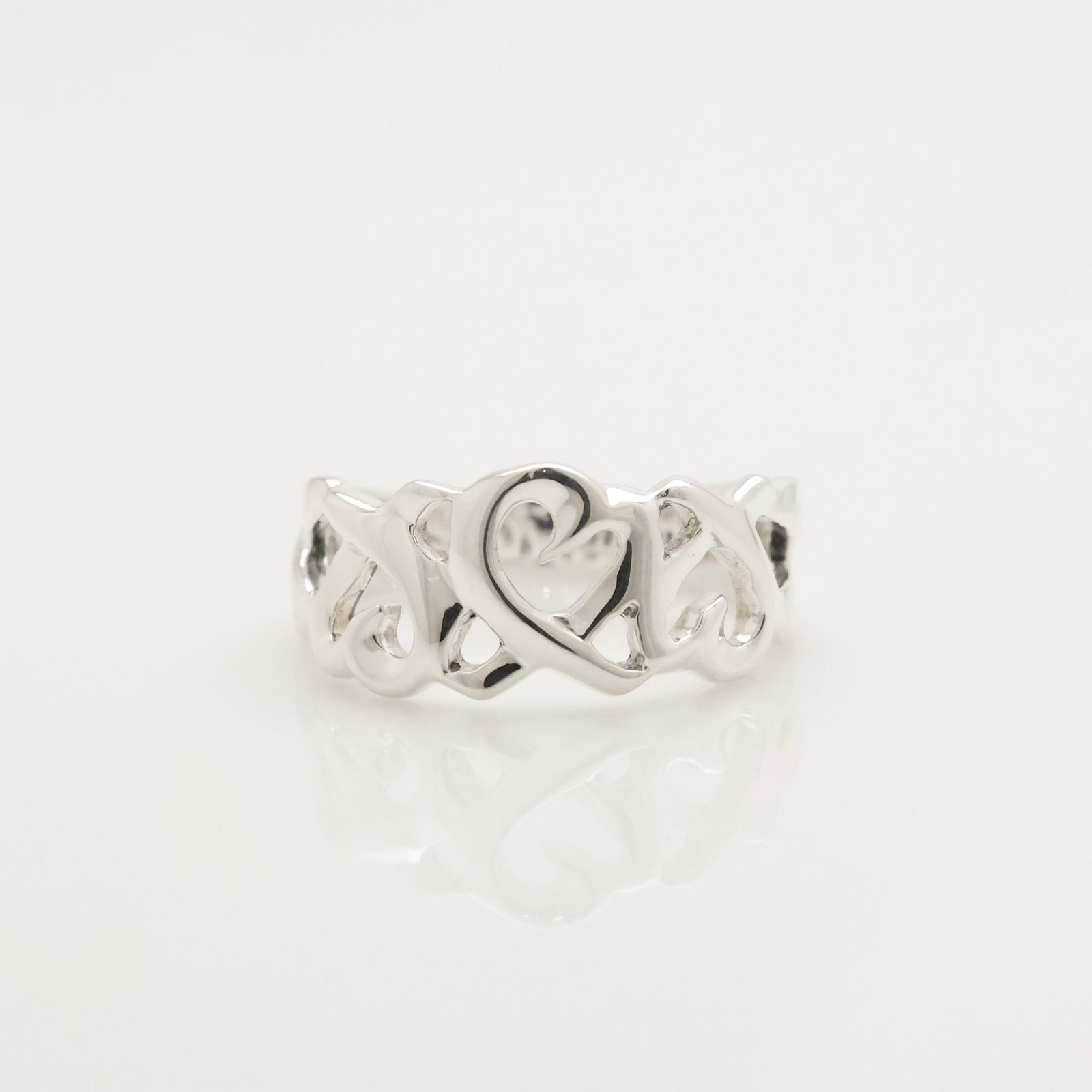 美品】ティファニー TIFFANY＆Co. トリプル ラビング ハート