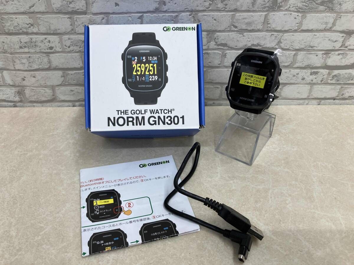 ゴルフ GPSナビ グリーンオン THE GOLF WATCH NORM GN301 Golf ウオッチ