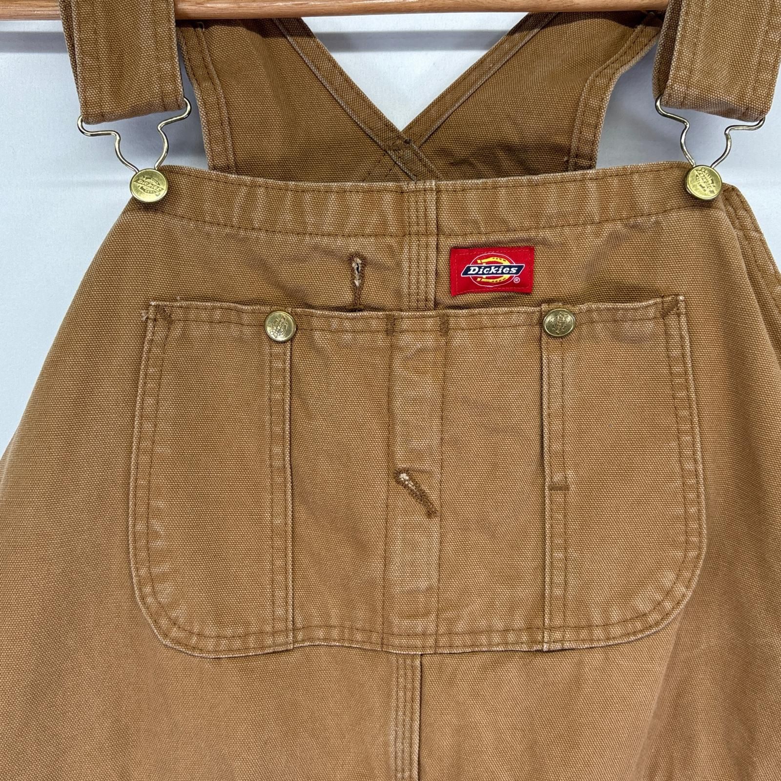 ✔b11 Dickies ダック地/オーバーオール/古着/実寸W44L34 b11 Dickies ダック地/オーバーオール/古着/実寸W44L34（✓b11