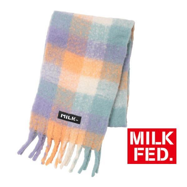 マフラー レディース ミルクフェド MILKFED BIG PLAID STOLE