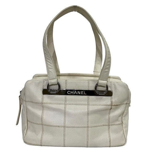 シャネル CHANEL ホワイト ミニボストン バッグ ハンドバッグ レディース