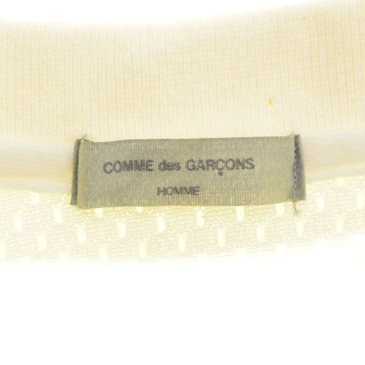【COMMEdesGARCONSHOMME】80s archive HT-020250 メッシュ半袖ポロシャツ COMMEdesGARCONSHOMME】80s archive HT-020250 メッシュ半袖ポロシャツ
