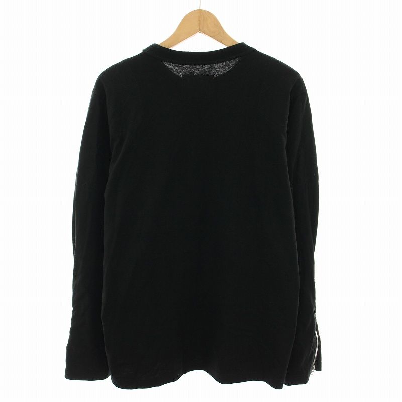 sacai ロングシャツ　ブラック sacai(サカイ) Suiting Shirtオープンカラーシャツ22-02670M 22