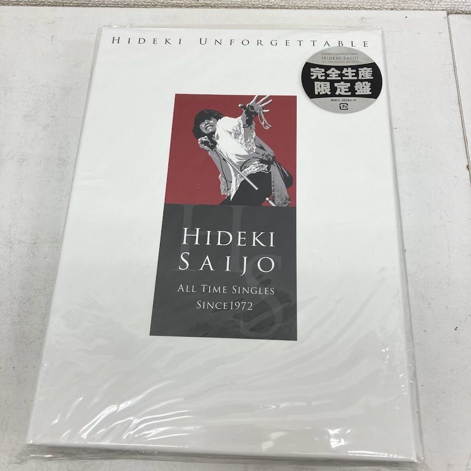 西城秀樹　CD&DVD付き　ALL TIME SINGLES HIDEKI UNFORGETTABLE-HIDEKI SAIJO ALL TIME SINGLES SINCE1972【完全