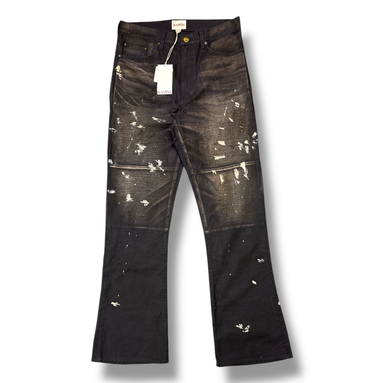 参考上代49500円 未使用品 KAMIYA 25SS SERGE PRINT PANTS サージ 