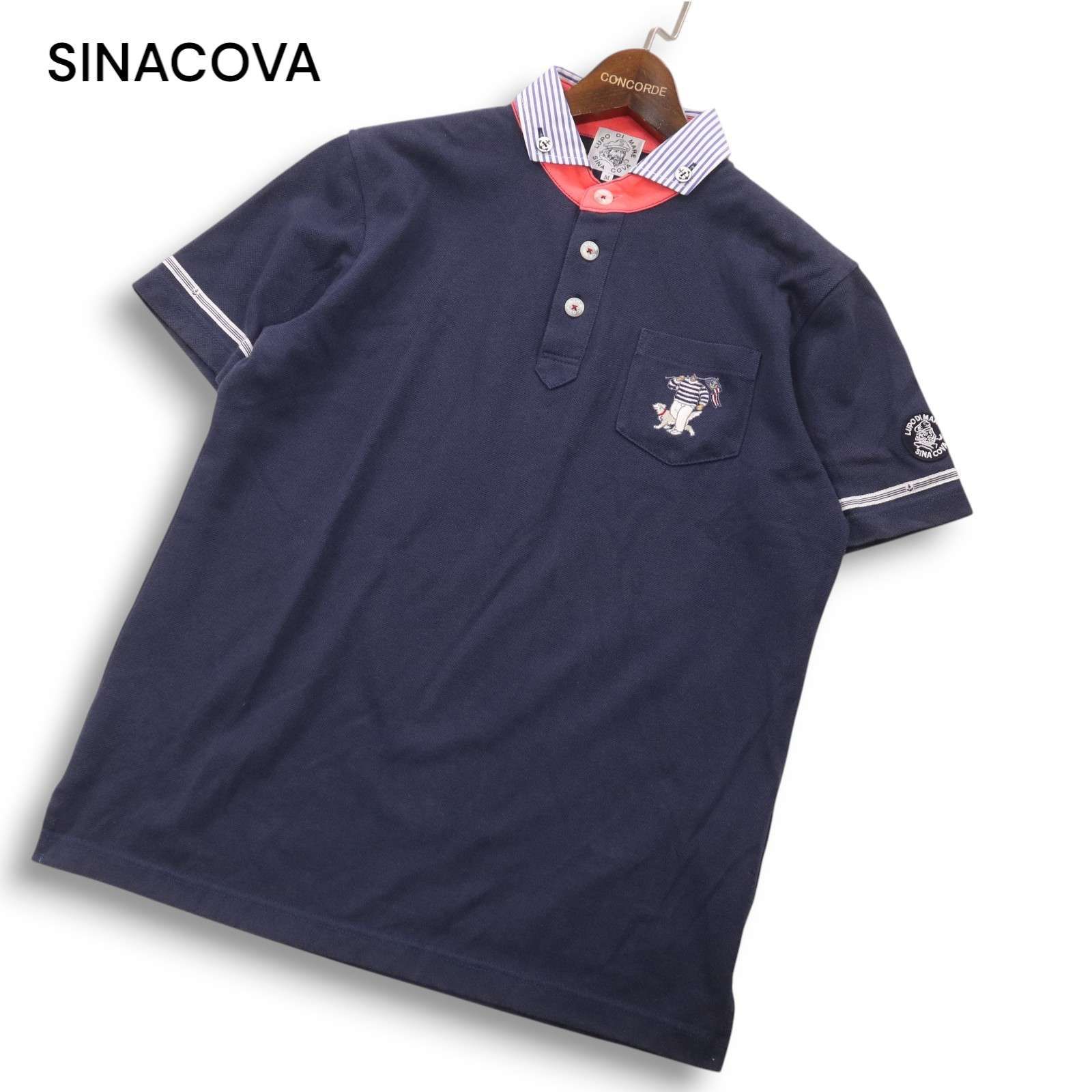 SINACOVA シナコバ 通年 ロゴ ワッペン☆ 半袖 鹿の子