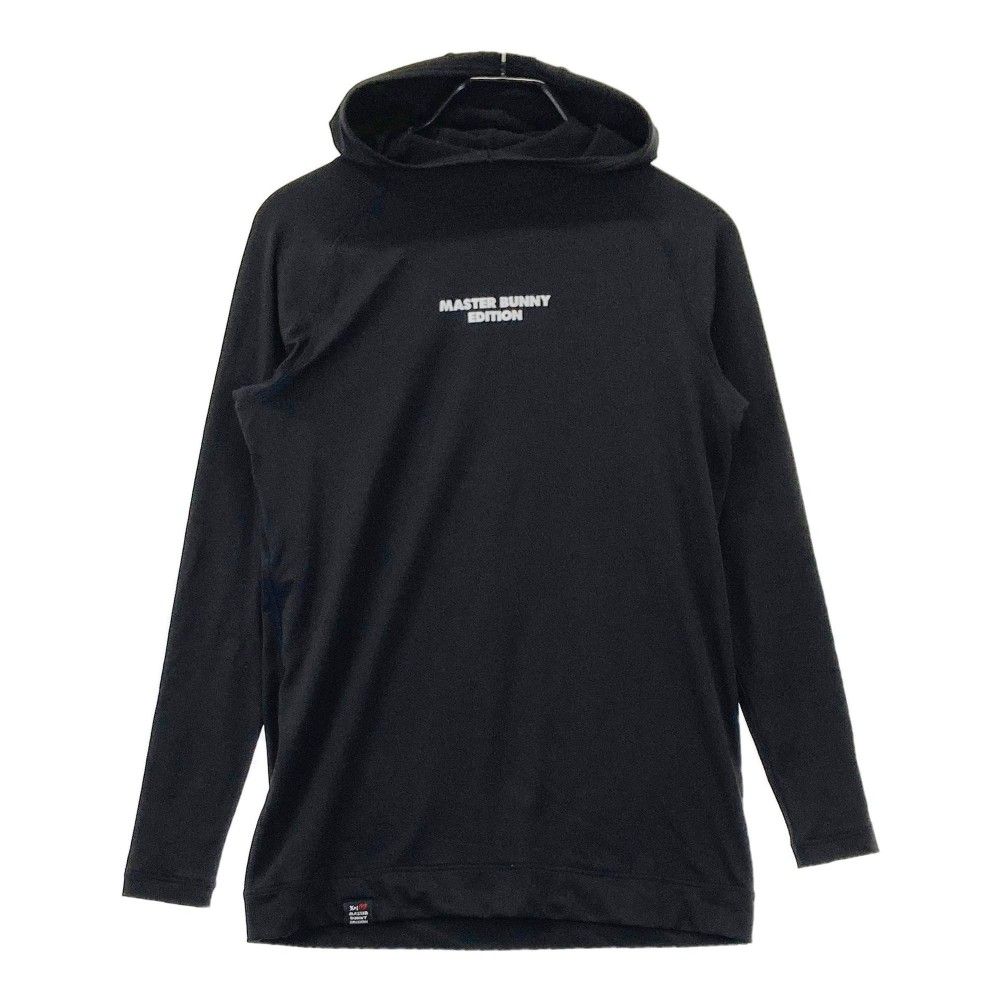 サイズ：5 MASTER BUNNY EDITION マスターバニーエディション  フード付き 長袖Tシャツ  ブラック系 [240101304572]# ゴルフウェア メンズ ストスト