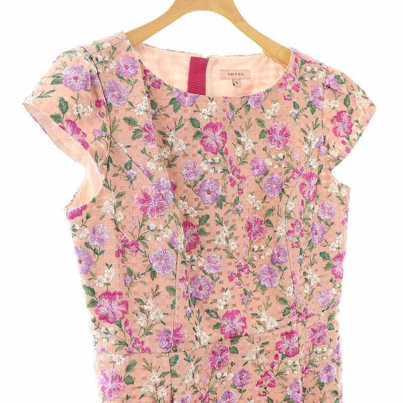 トッカ TOCCA SPRING BOUQUET ドレス ワンピース 花柄 刺繍 6