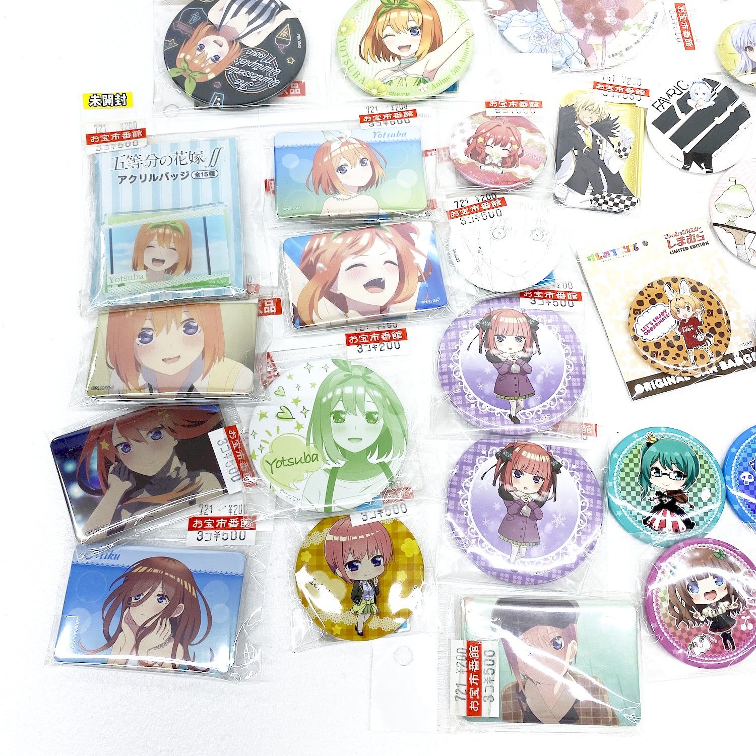 【★加古川物流】中古品 美少女系 缶バッジ アイマス 艦これ 五等分の花嫁 一花 二乃 美玖 四葉 五月 東方Project 霊夢 十六夜咲夜 しぐれうい ぶいすぽっ! プロセカ けもフレ等 まとめ 【721】 ☆加古川物流】中古品 美少女系 缶バッジ アイマス 艦これ 五等