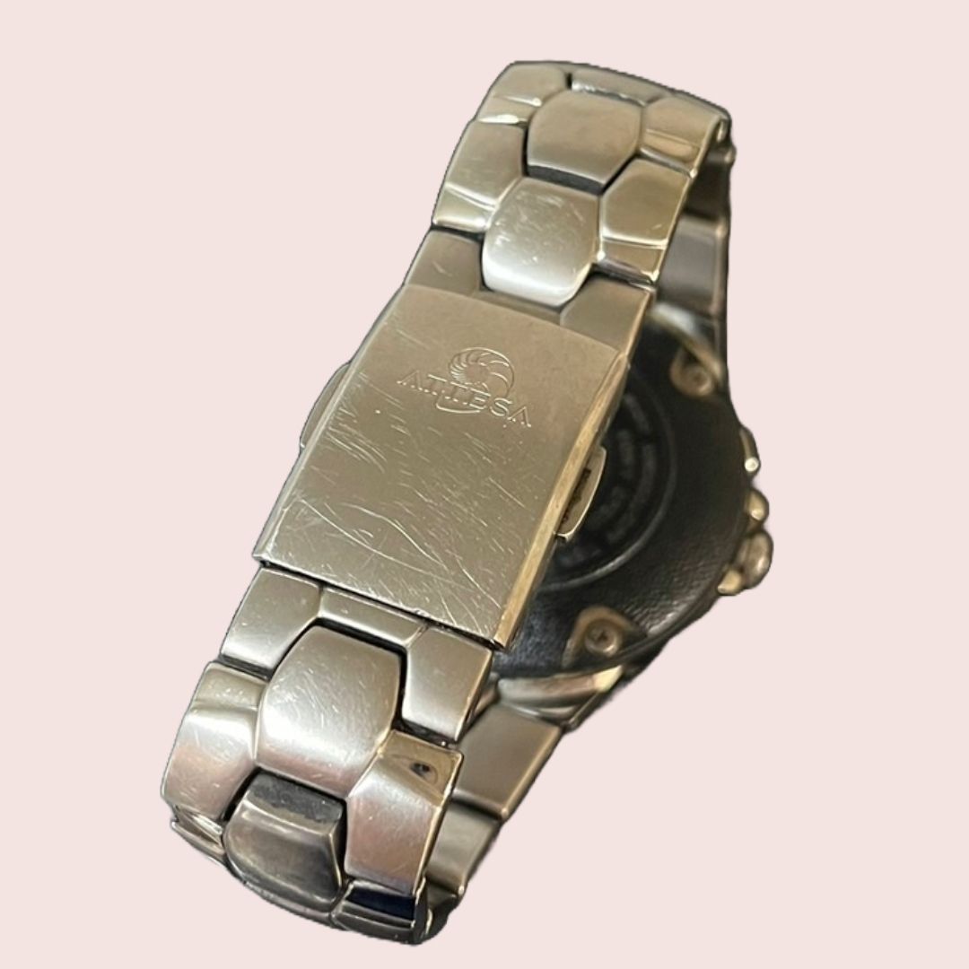 ジャンク品】歴代電波時計 シチズン アテッサ A412-T003265Y - メルカリ