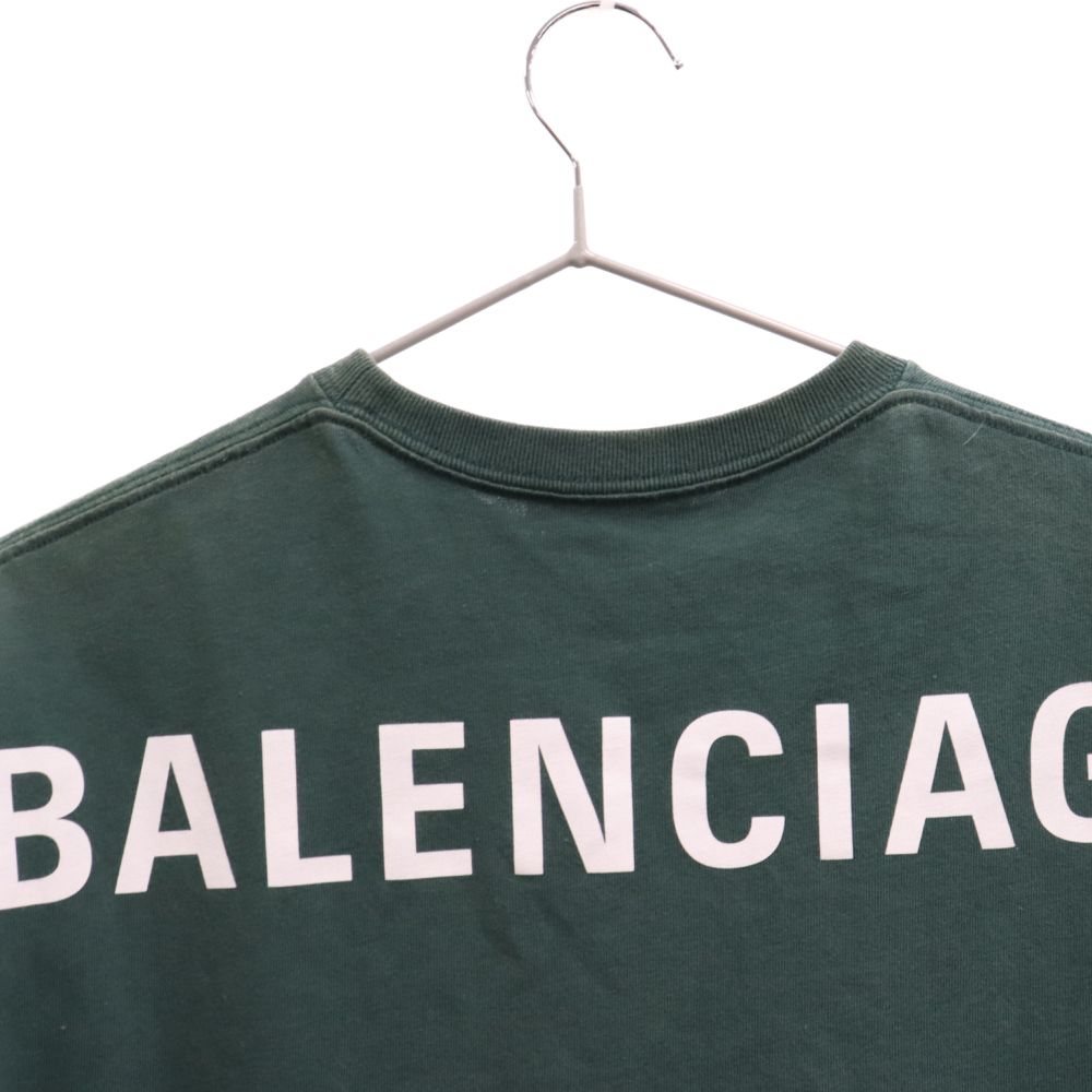 BALENCIAGA (バレンシアガ) 19SS バックロゴプリント 半袖Tシャツ