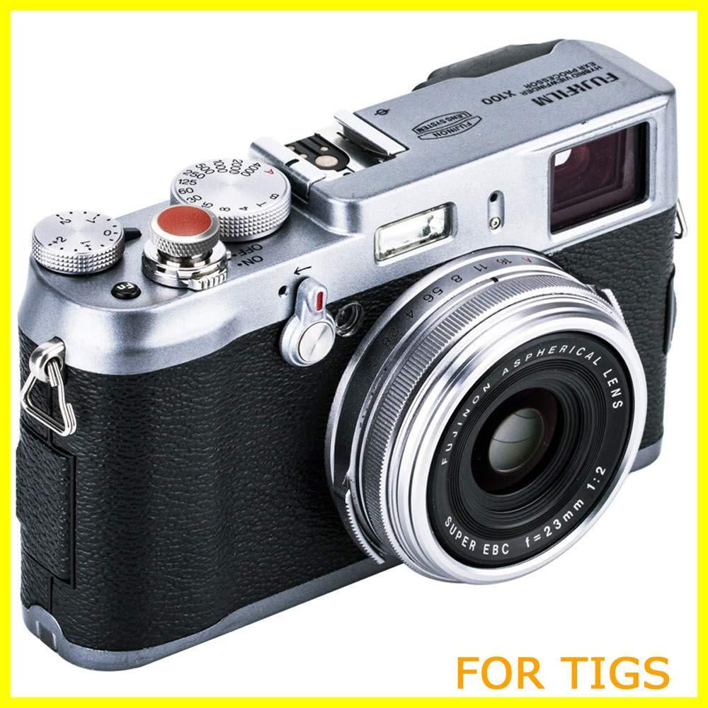 数量限定】ソフトレリーズ シャッターボタン グレー + 茶色 Fuji