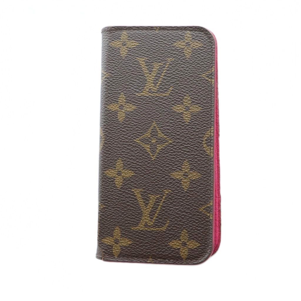 ルイヴィトン iPhone SE 7 8 フォリオ モノグラム 手帳型 ケース ルイヴィトン LOUIS VUITTON スマホケース iPhone7 8 SE