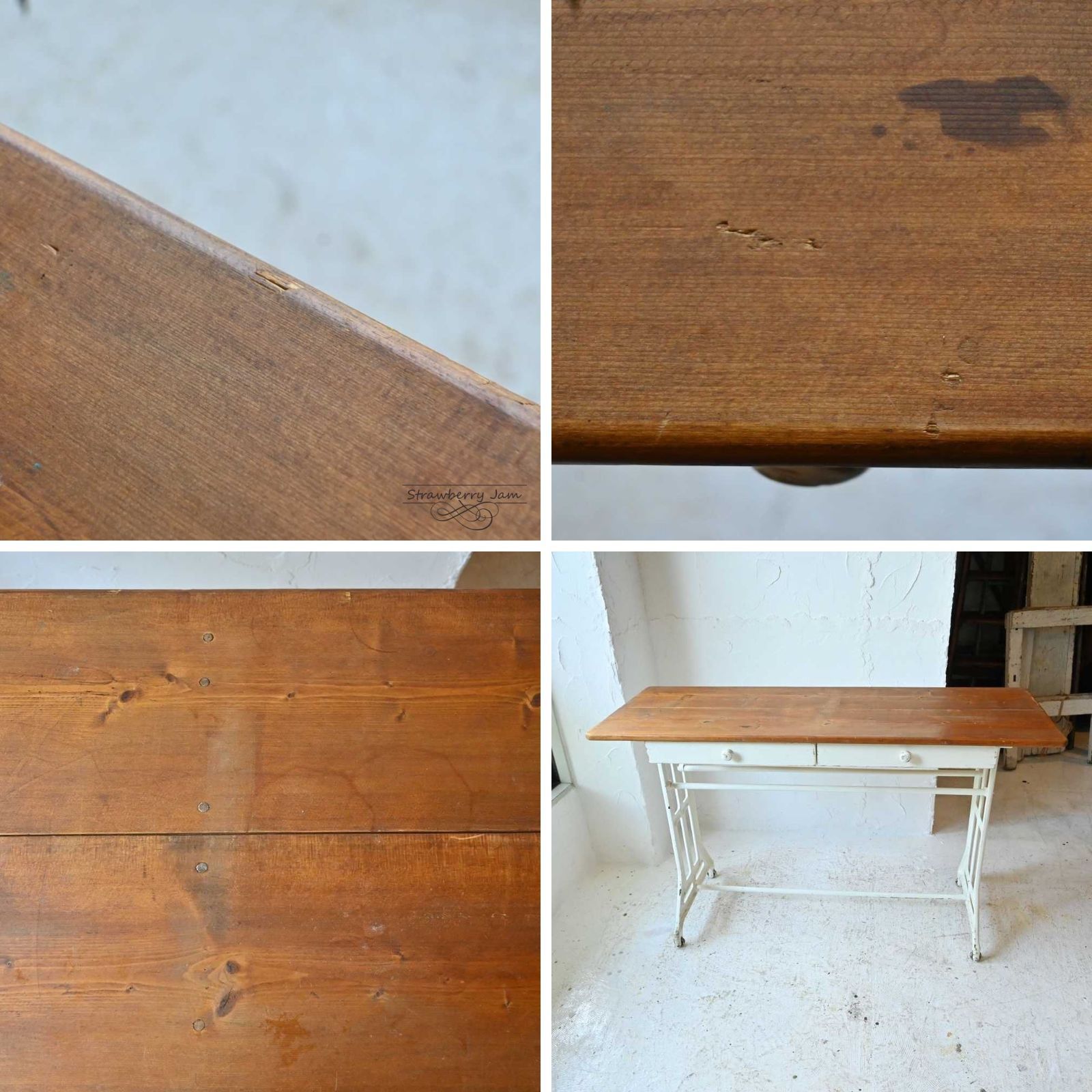 IFU-354 アンティーク テーブル アイアンテーブル サイドテーブル 作業台 IFU-354 アンティーク テーブル アイアンテーブル サイドテーブル 作業