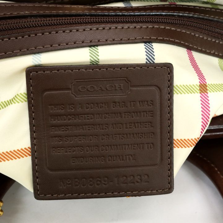 コーチ ショルダーバッグ シグネチャー キャンバス/レザー がま口 