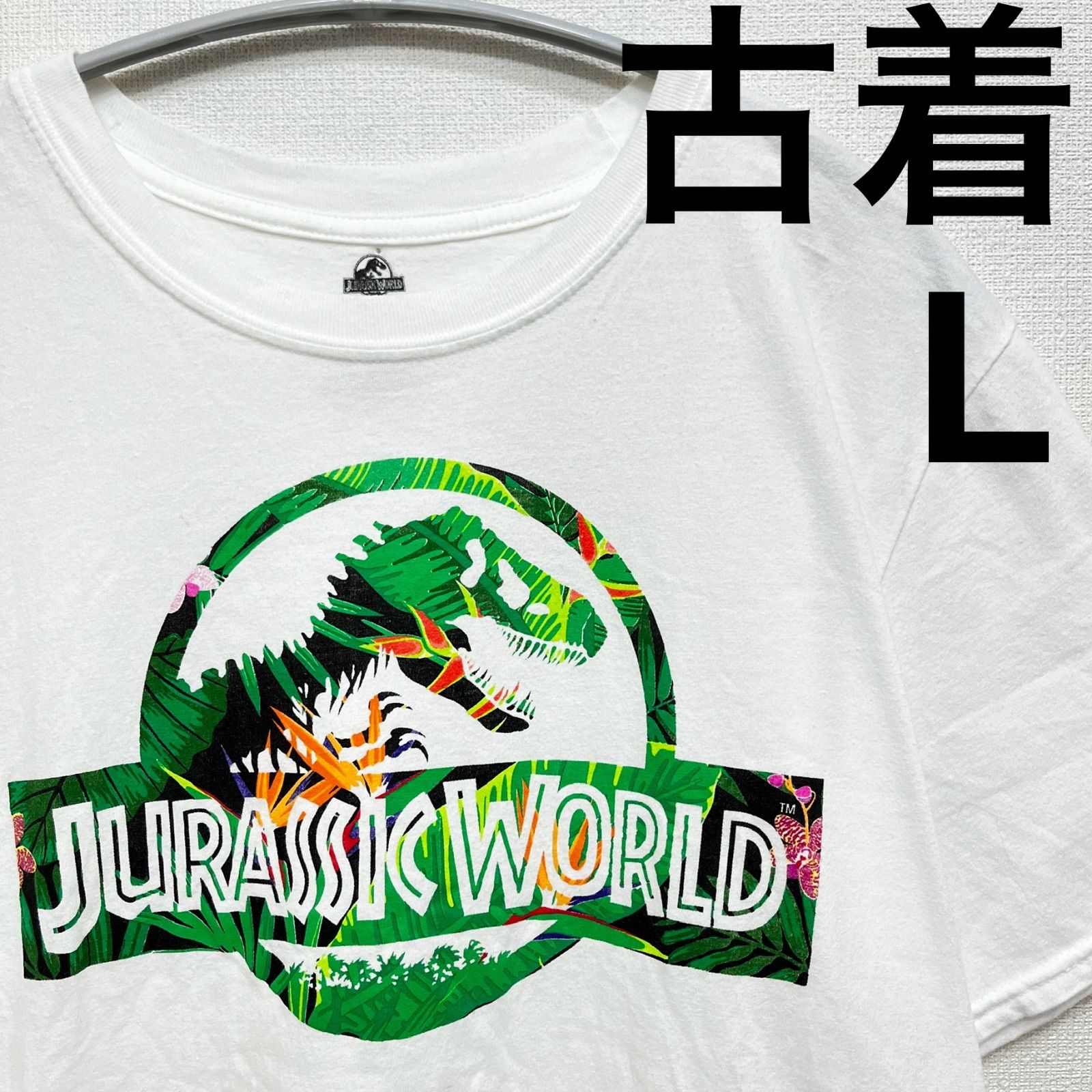 映画　ジュラシックワールド 古着　Tシャツ 恐竜　XL 映画 ジュラシックワールド 古着 Tシャツ 恐竜 XL 海外古着