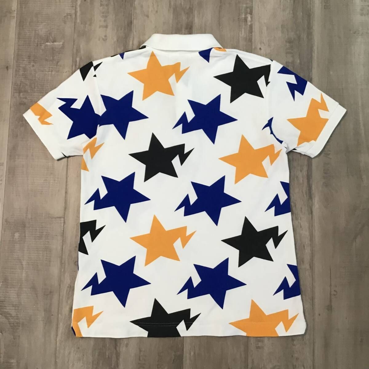 A BATHING APE　スターポロシャツ BAPE スター ポロシャツ Lサイズ a bathing ape BAPE sta エイプ