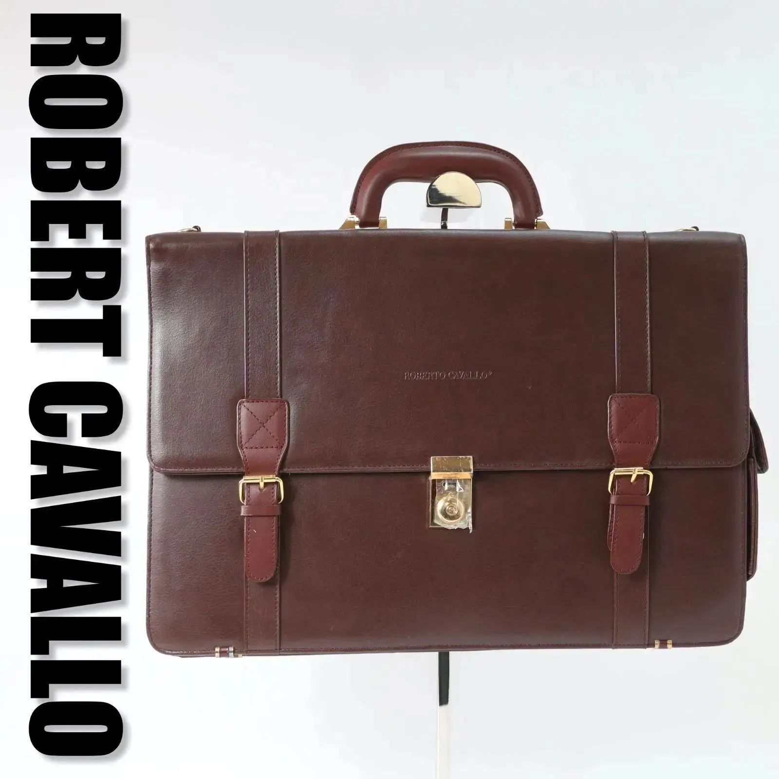 Roberto Cavallo ロベルトカヴァロ クロコ型押しPUビジネスバッグ 楽天市場】クロコ型押しスエード ＆エナメルコンビ本革レザー