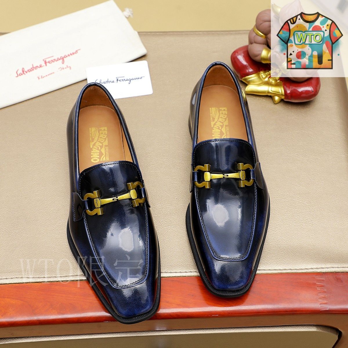 フェラガモのメンズシューズ Ferragamo フェラガモ メンズ ビジネス シューズ22-MF95 - メルカリ