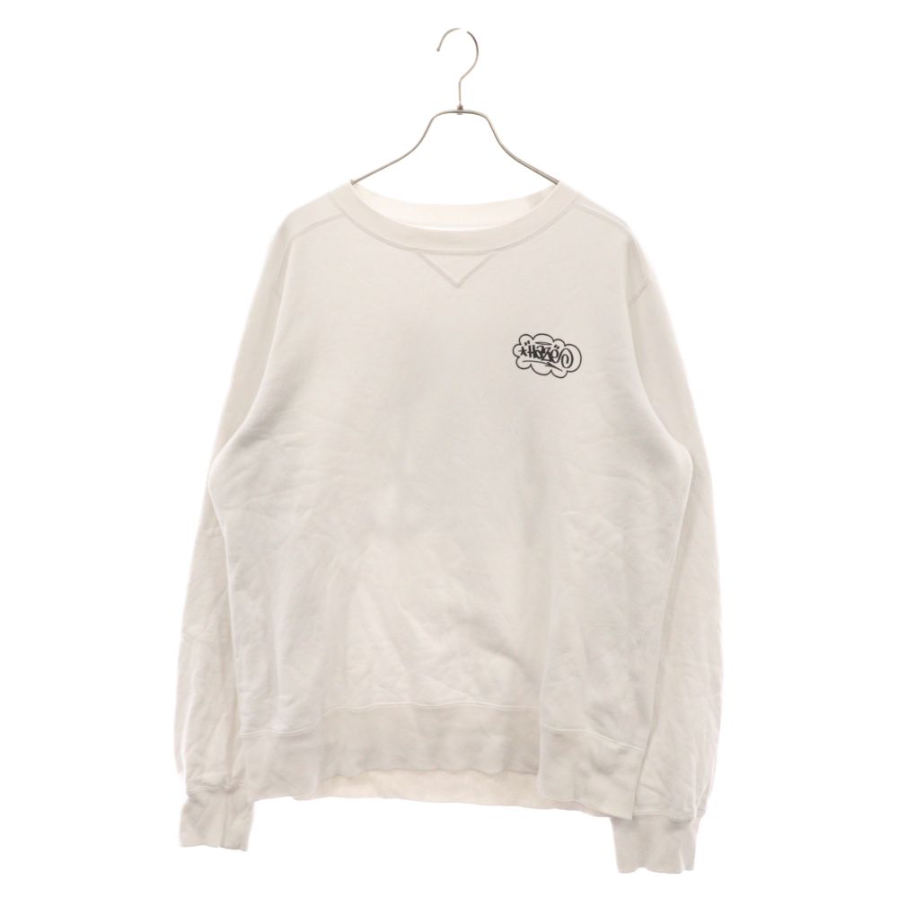Sacai (サカイ) ×Eric Haze エリックへイズ プリントクルーネックスウェットトレーナー ホワイト 23-0468S