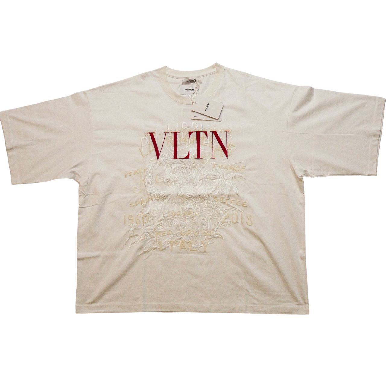 DOUBLET x valentino コラボ 刺繍 Tシャツ サイズL ダブレット ヴァレンチノ