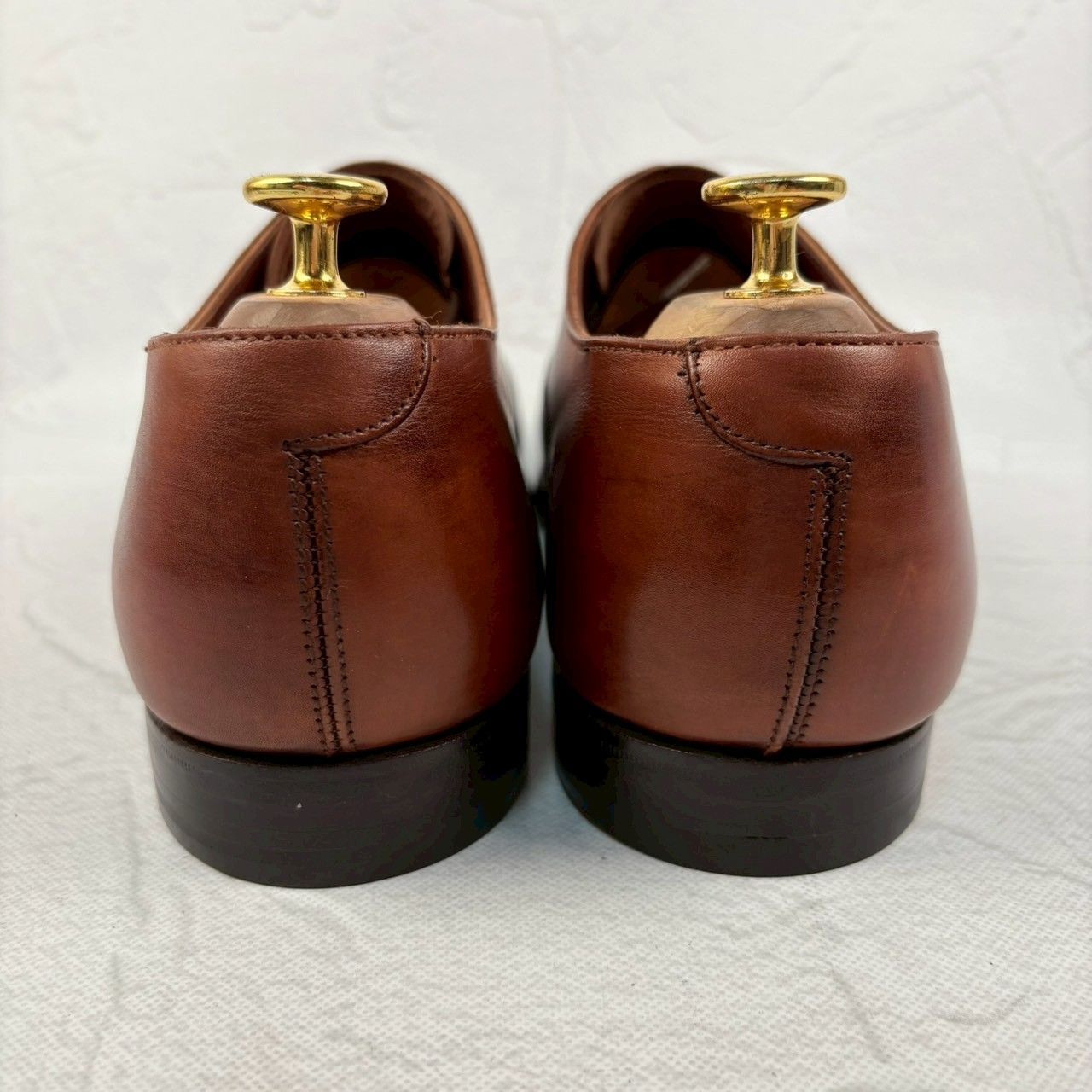 Crockett&Jones クォーターブローグ 26.5-27cm ブラウン 良品】Crockett&Jones クロケットアンドジョーンズ BELGRAVE
