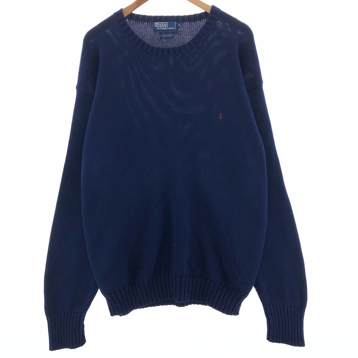 古着 ラルフローレン Ralph Lauren POLO by Ralph Lauren コットンニットセーター メンズXL/eaa390514