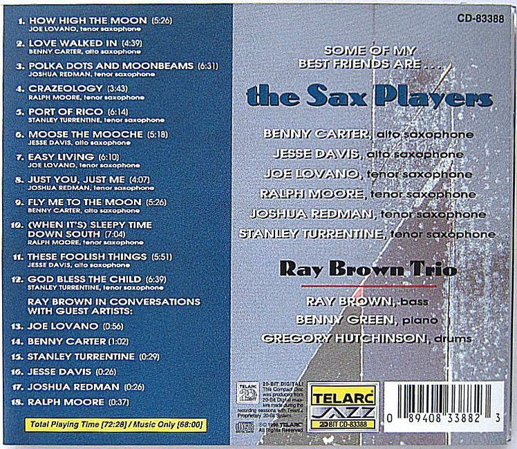 中古】RAY BROWN TRIO レイ・ブラウン・トリオ ／ THE SAX PLAYERS 