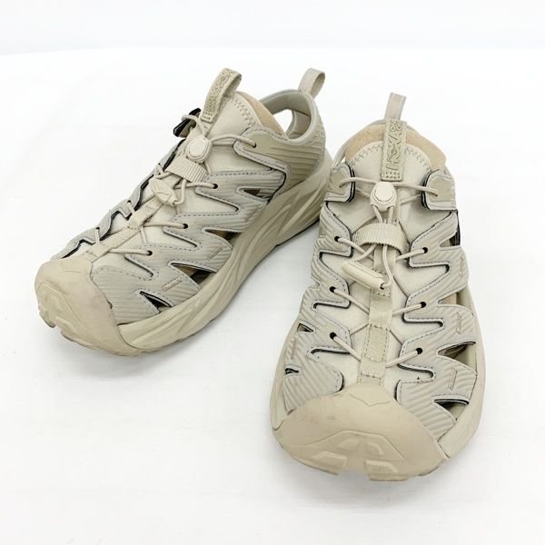 HOKA ONE ONE HOPARA ホカオネオネ ホパラ 1123112 サンダル スポーツサンダル 大きいサイズ レディース 26cm ベージュ 靴 IF15865