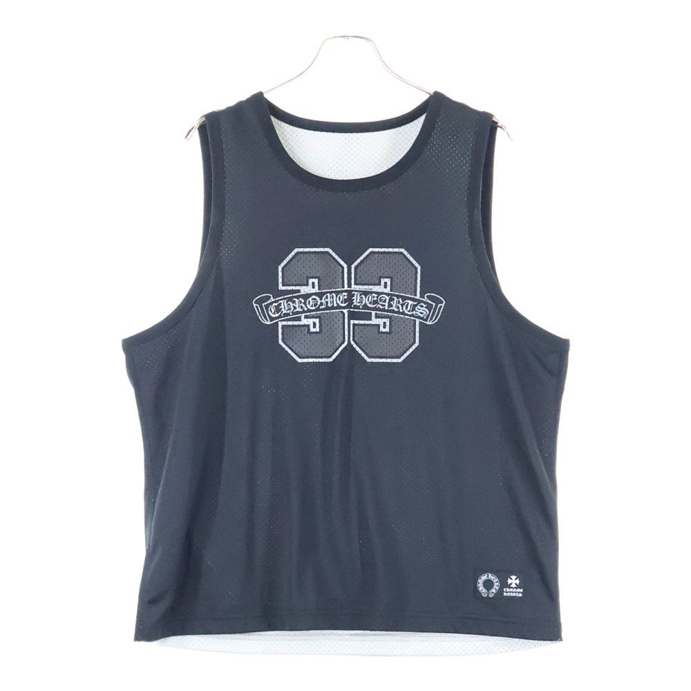 CHROME HEARTS クロムハーツ MESH WARM UP JERSEY リバーシブルCHロゴプリントメッシュタンクトップ