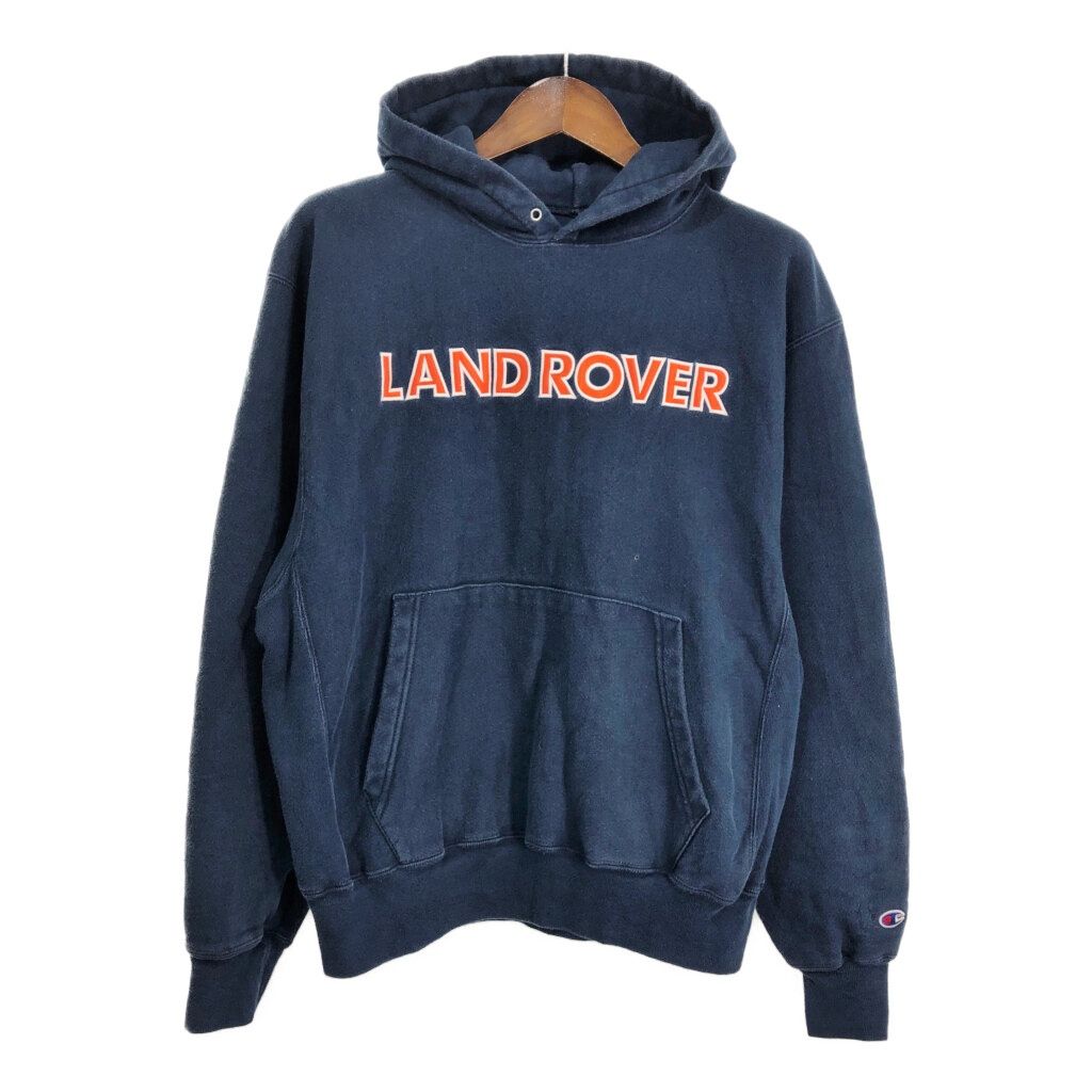 00年代 Champion チャンピオン REVERSE WEAVE リバースウィーブ LAND ROVER ランドローバー パーカー (メンズ L) 中古 古着 S5453