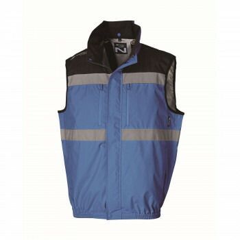 NC-1072 Nクールウェア 反射材ベスト 上部ファン 服M ブルー チタン 3Dエリ 8214465