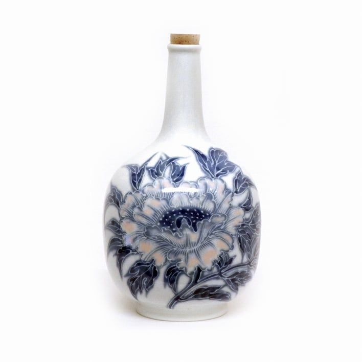 キッチン・食器 未使用保管✨九谷焼 芳岳 染錦松竹梅 鮑型 皿 単品✨中