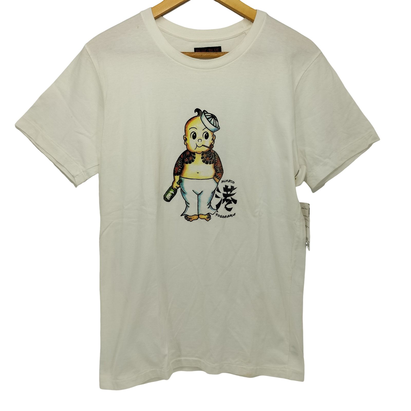 ブルーブルー BLUE BLUE 横浜 港 キャラクターTシャツ メンズ JPN：2 