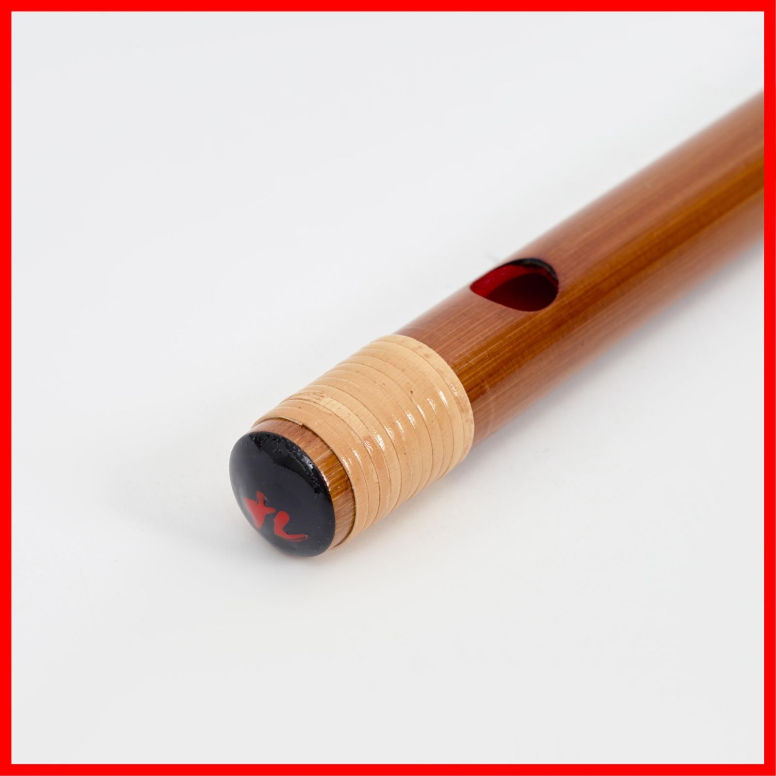 6穴九本調子) 竹製籐巻 和楽器 入門用 篠笛 お祭り・お囃子用