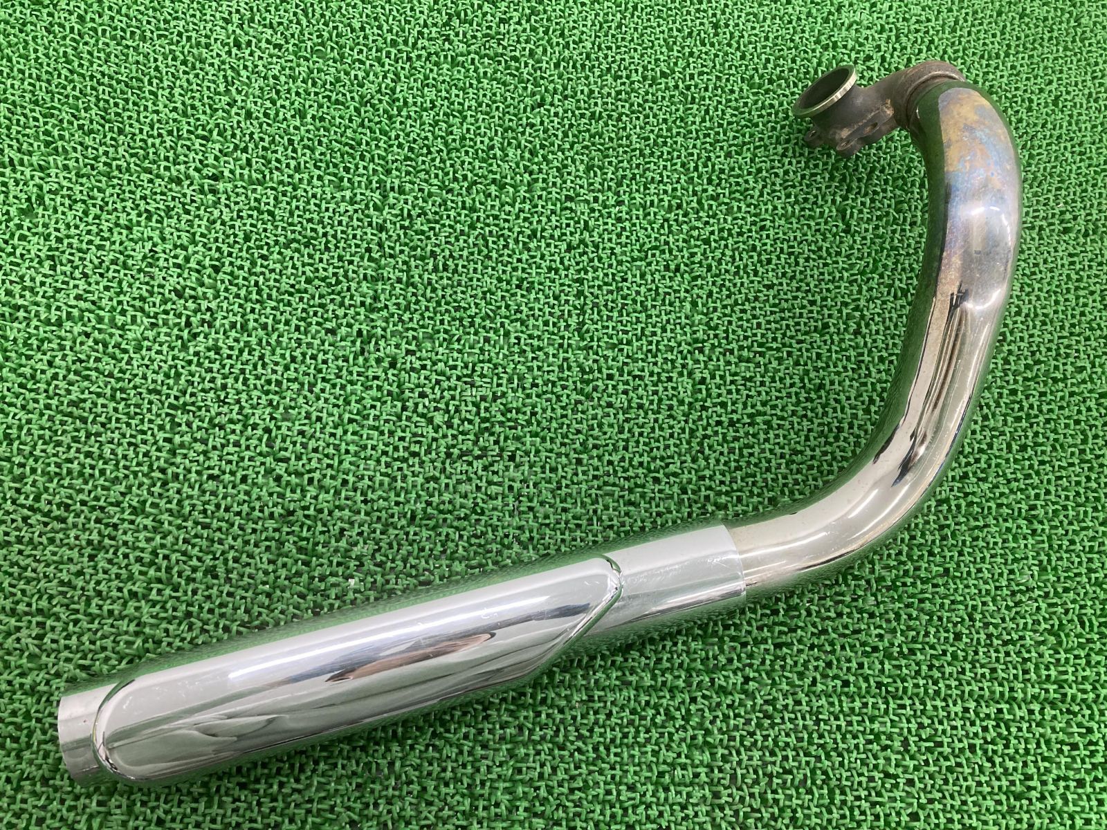 ドラッグスター400クラシック エキパイマフラー 前側 4TR ヤマハ 純正 中古 バイク 部品 VH01J XVS400 修復素材に コケキズ無し 品薄