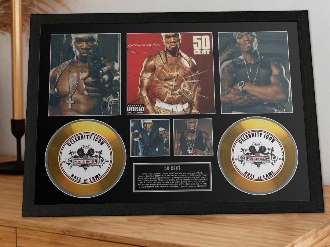 50cent ゲット リッチ オア ダイ トライン フレーム 証明書付き1