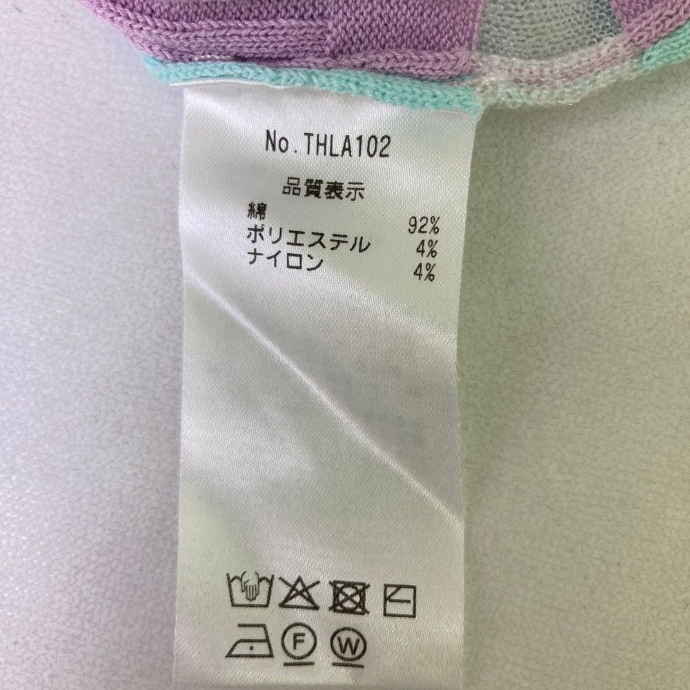 サイズ：M   GOLF トミー ヒルフィガーゴルフ THLA102 ニットセーター  パープル系 [240101443905] ゴルフウェア レディース ストスト サイズ：M TOMMY HILFIGER GOLF トミー ヒルフィガーゴルフ