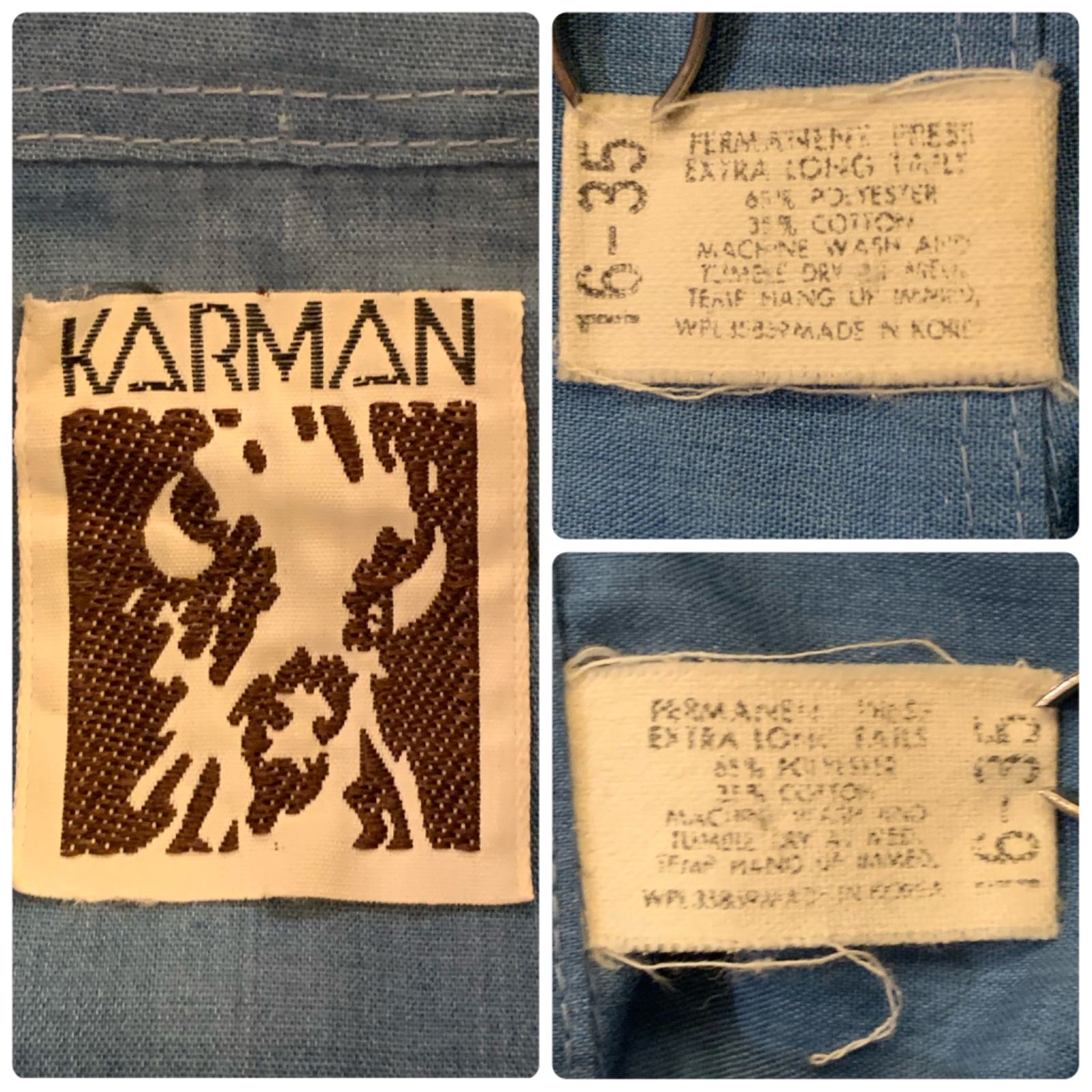 70s KARMAN “Flower Print” L/S Western Shirt カルマン
