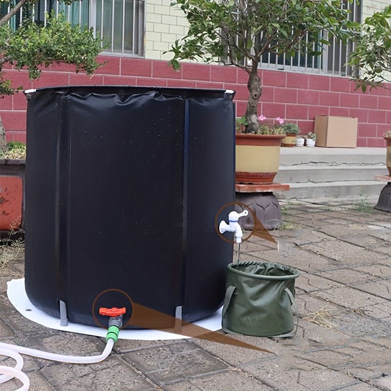 庭用雨水収集用 滞留水ポータブル蛇口洗車バケツ