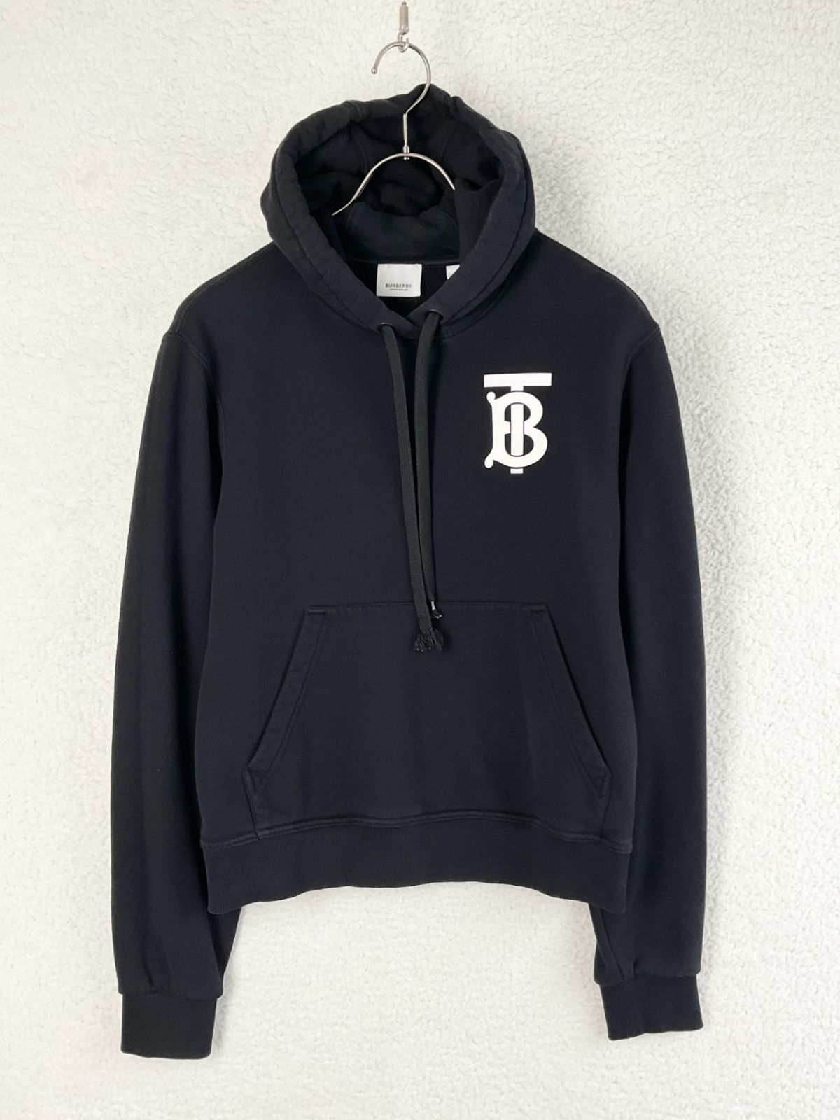 【美品✨希少XL】BURBERRY バーバリー センタービッグロゴ パーカー 黒 BURBERRY バーバリー パーカー レディース ブラック 8040767