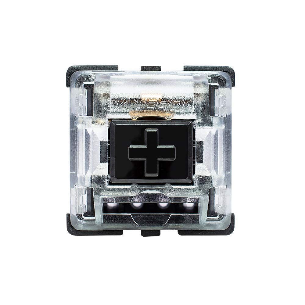 【数量限定】Gateronブラックメカニカルキースイッチ(黒軸)20ケセット（20個）|リニアストローク（linear）スイッチ|3ピン|メカニカルゲーミングキーボード用DIY交換可能スイッチ（20PCS）