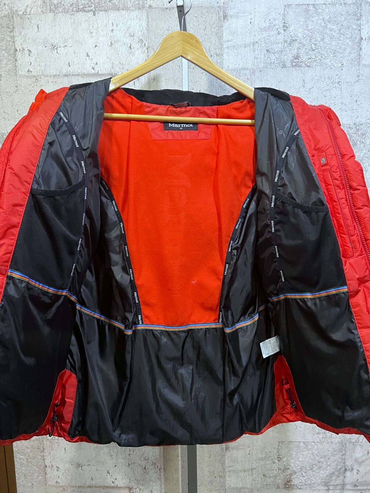 マーモット 800フィル WINDSTOPPER ダウンジャケット リアルファー 