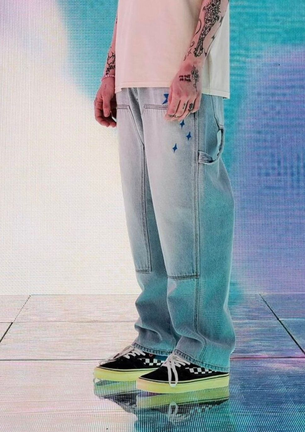 YOUTHBATH】Patchwork Denim Pants - メルカリ