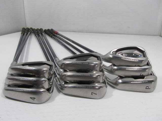 中古★ミズノ★JPX E600 チタンフェース アイアン★2009★#5～A 7本 R★QUAD JPX E600 HT (017) ミズノ(MIZUNO)・JPX E600・9度・S(QUAD)中古ひ