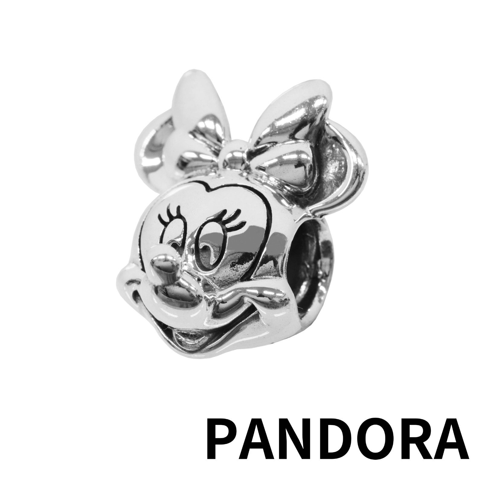 ☆【新品・正規品】ボックス・ショッパー付 PANDORA(パンドラ) ☆ディズニー ポリッシュドミニーマウス チャーム☆ ディズニー Disney カスタマイズアクセ スターリングシルバー シルバー925  ブレスレット  東京発送