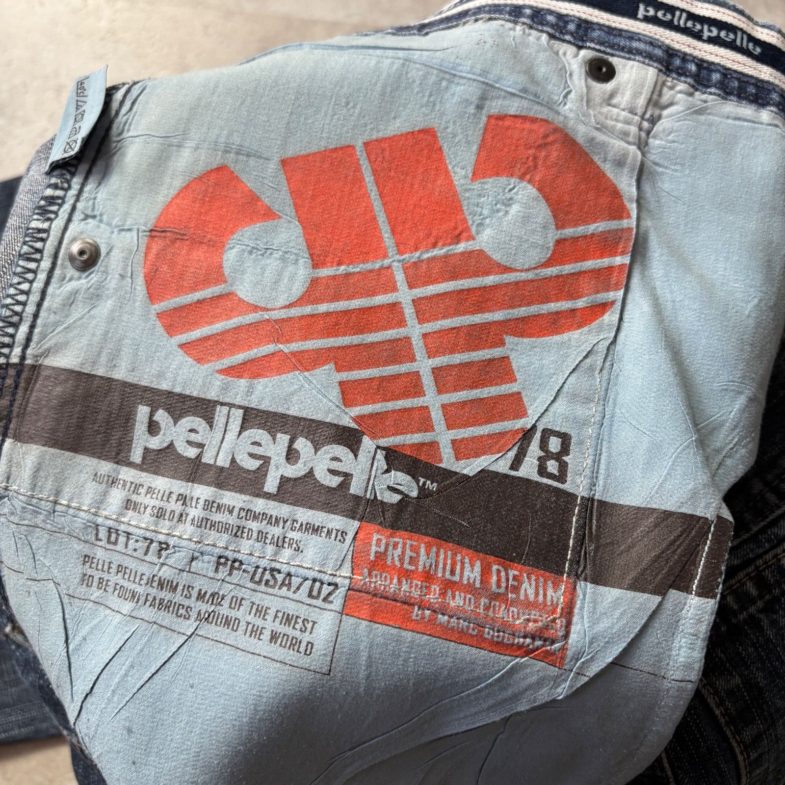 Pelle & Pelle デニム パンツ pelle pelle デニムパンツ ワイドデニム W38 L34 hiphop B系